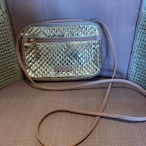 Vera Bradley small rose gold crossbody excellent condition